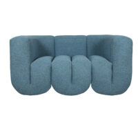 sofa niebieska dwuosobowa