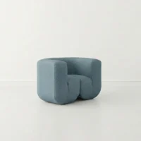 fotel łuk niebieski