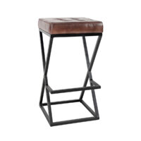 hoker tapicerowany skórzany