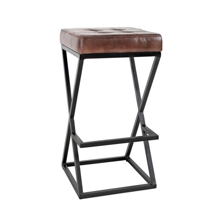 hoker tapicerowany skórzany