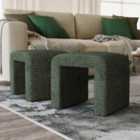 Ławka tapicerowana oliwkowa