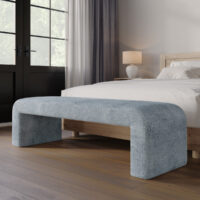 Siedzisko tapicerowane jasnoniebieskie