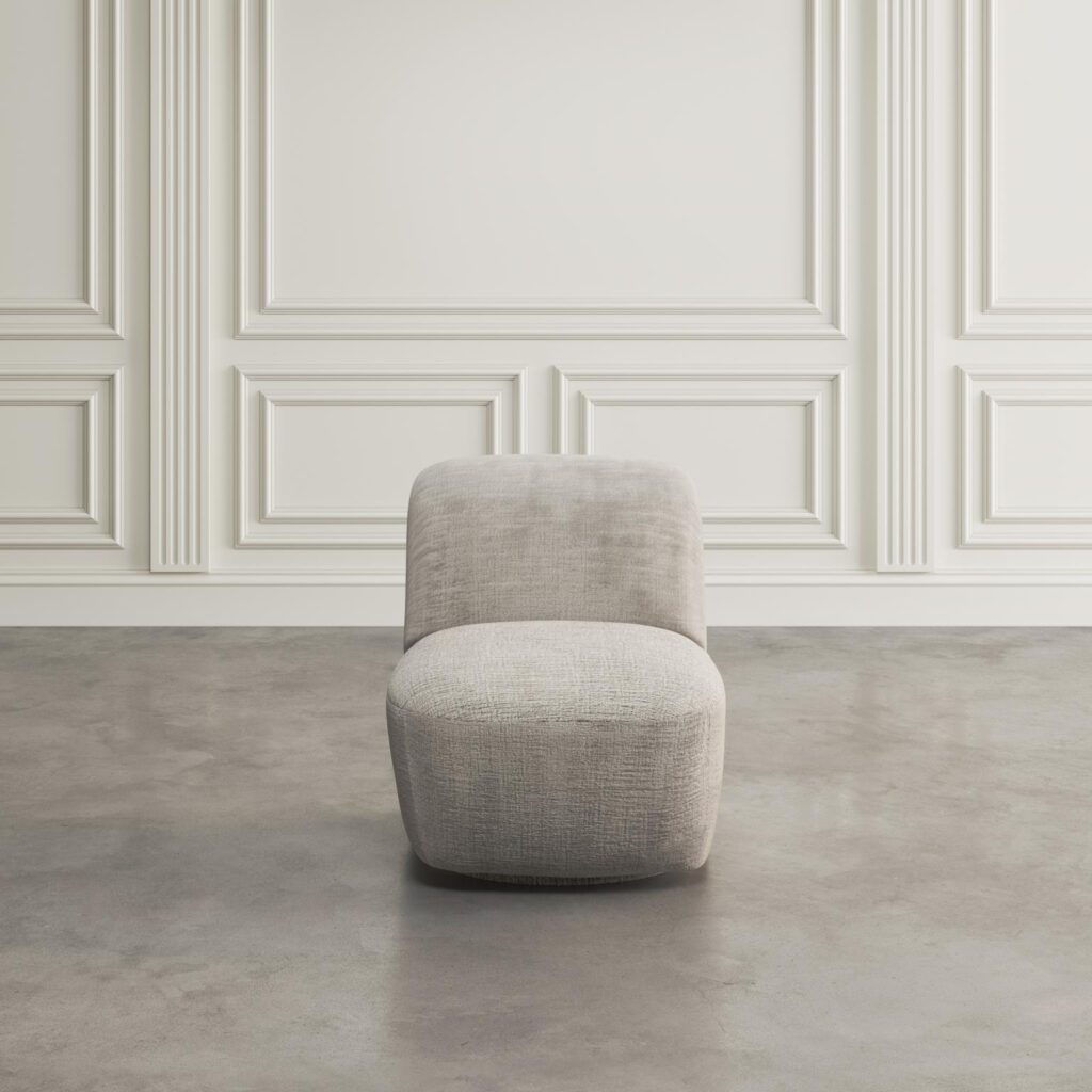 fotel obrotowy szarobeżowy