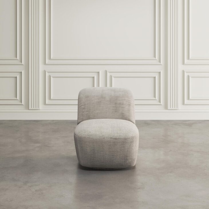 fotel obrotowy szarobeżowy