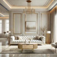 marmur złoto stolik