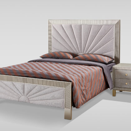 Stilig Bedroom ST900Q Łóżko tapicerowane 160cm + 2 szafki nocne ST901